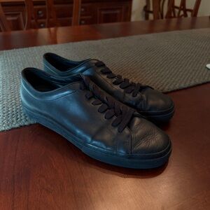 Vince Black Leather Men's Sneakers